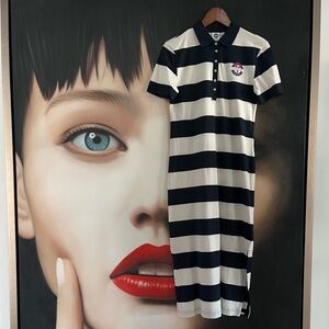 Vuarnet France Striped Polo Dress
